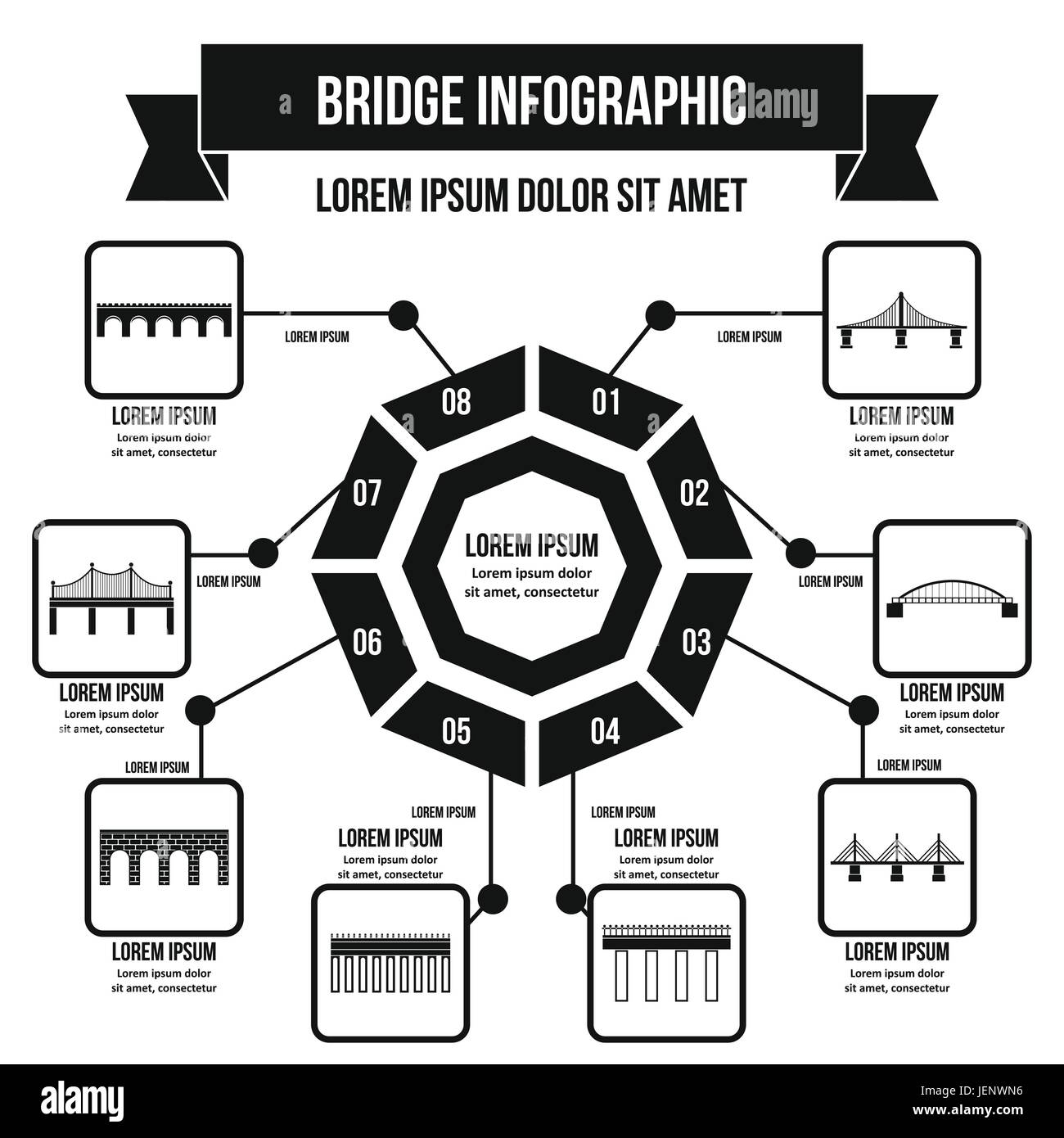 Le steel bridge diagramme Banque d'images vectorielles Alamy