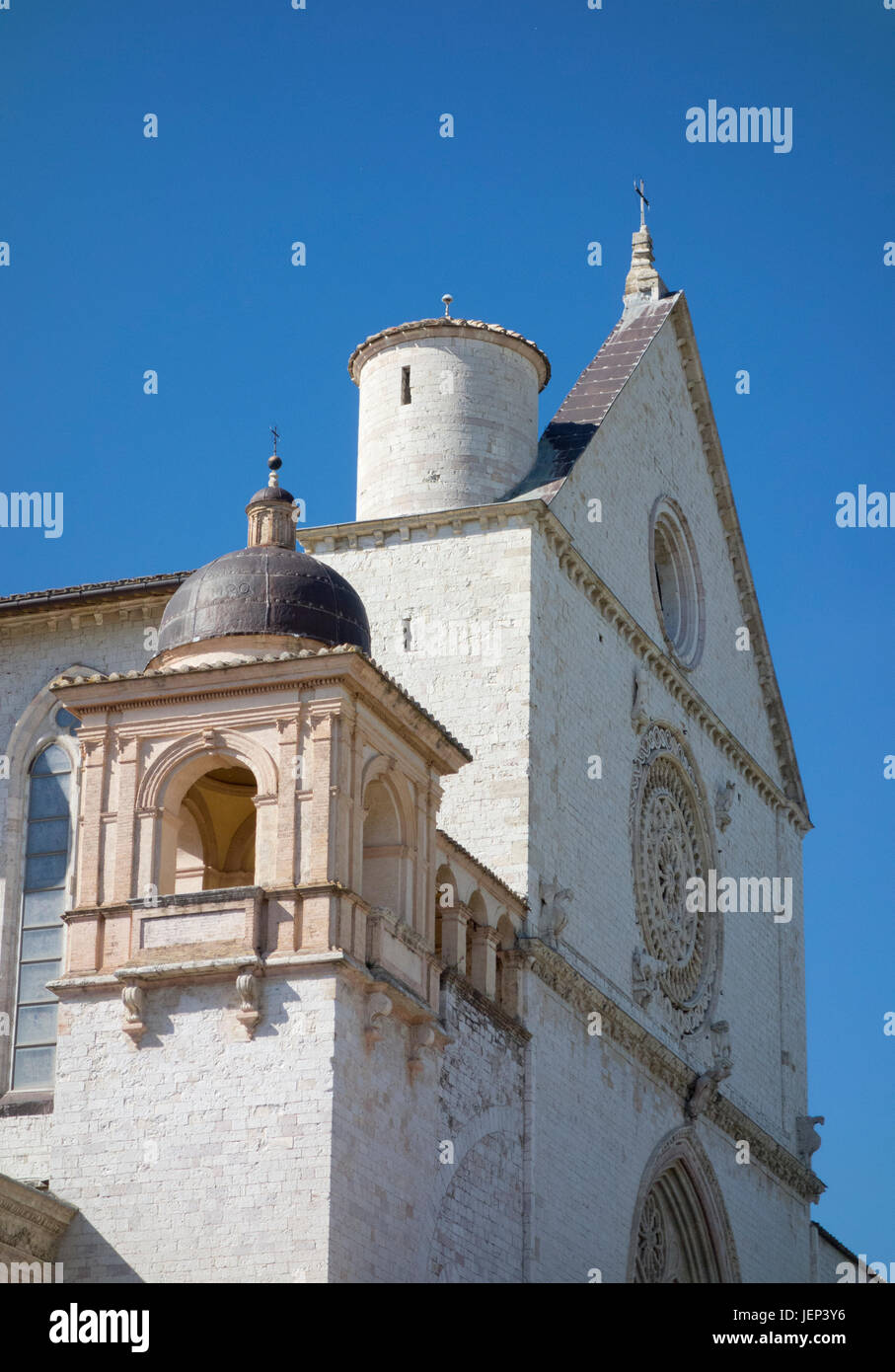 Basilique de Saint François d'Assise, Italie, printemps 2017. Banque D'Images