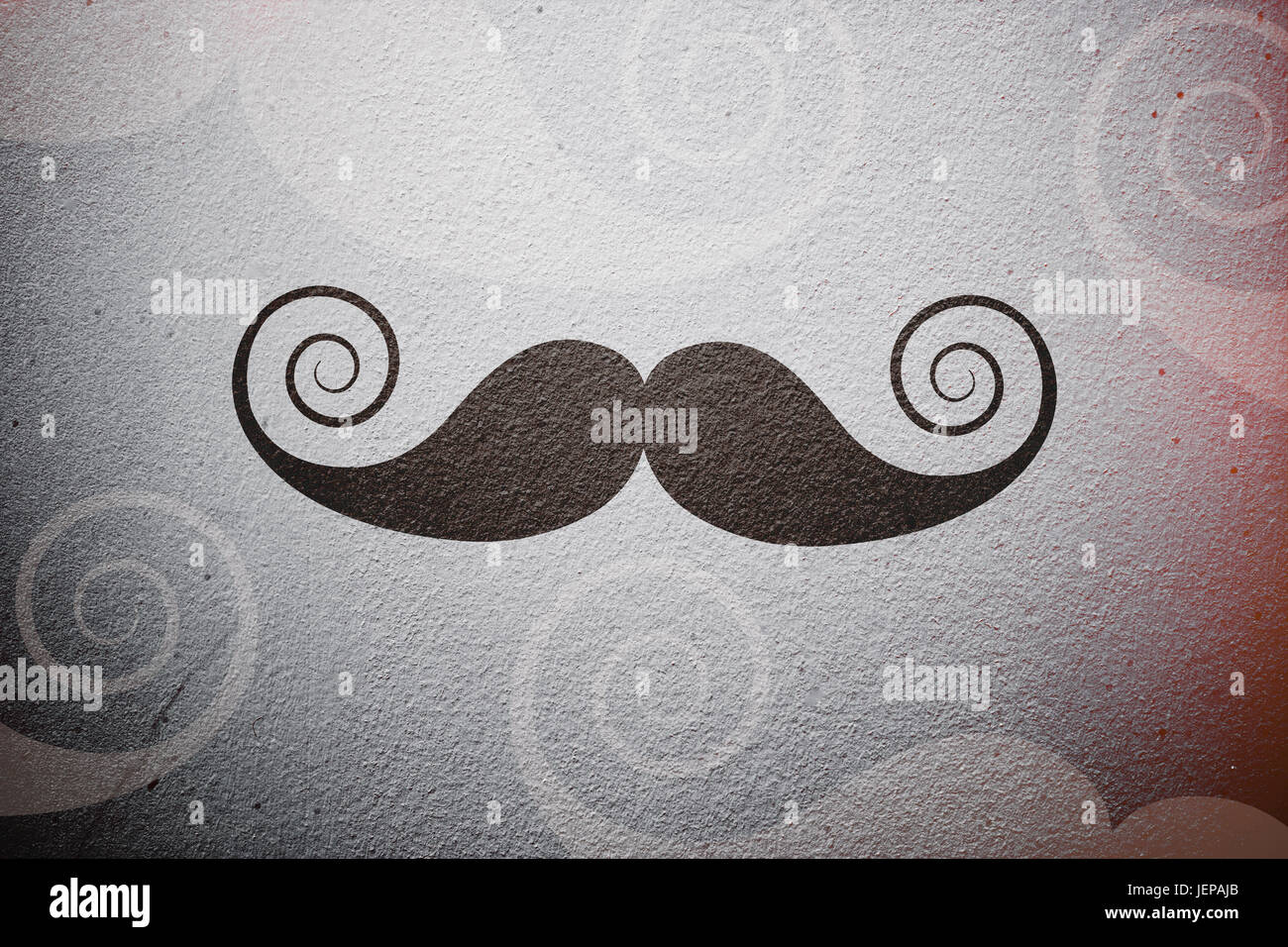 Image composite du logo moustache Banque D'Images