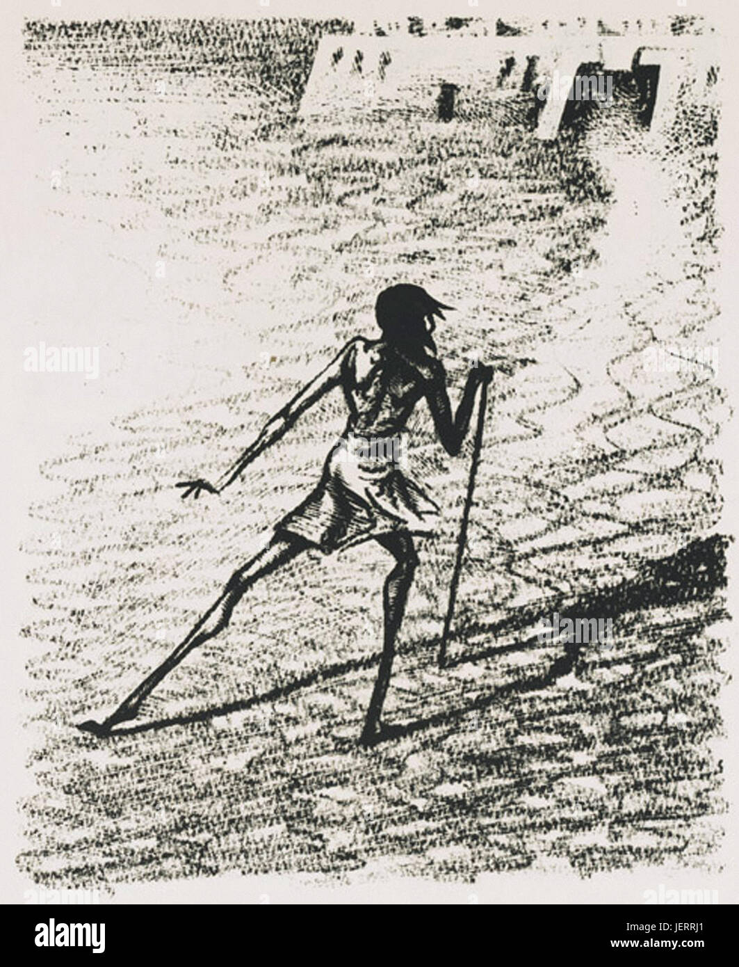 Das Buch Jona, [auf dem Stein gezeichnet von Uriel Birnbaum und geschrieben von Julius Zimpel]. Banque D'Images