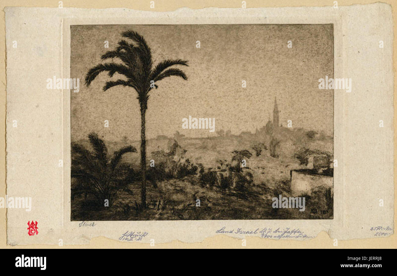 Israël a frappé la Terre par Hermann Banque D'Images