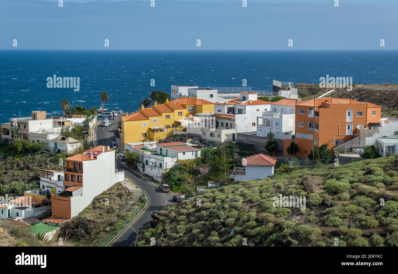 Village canarien et note view Banque D'Images