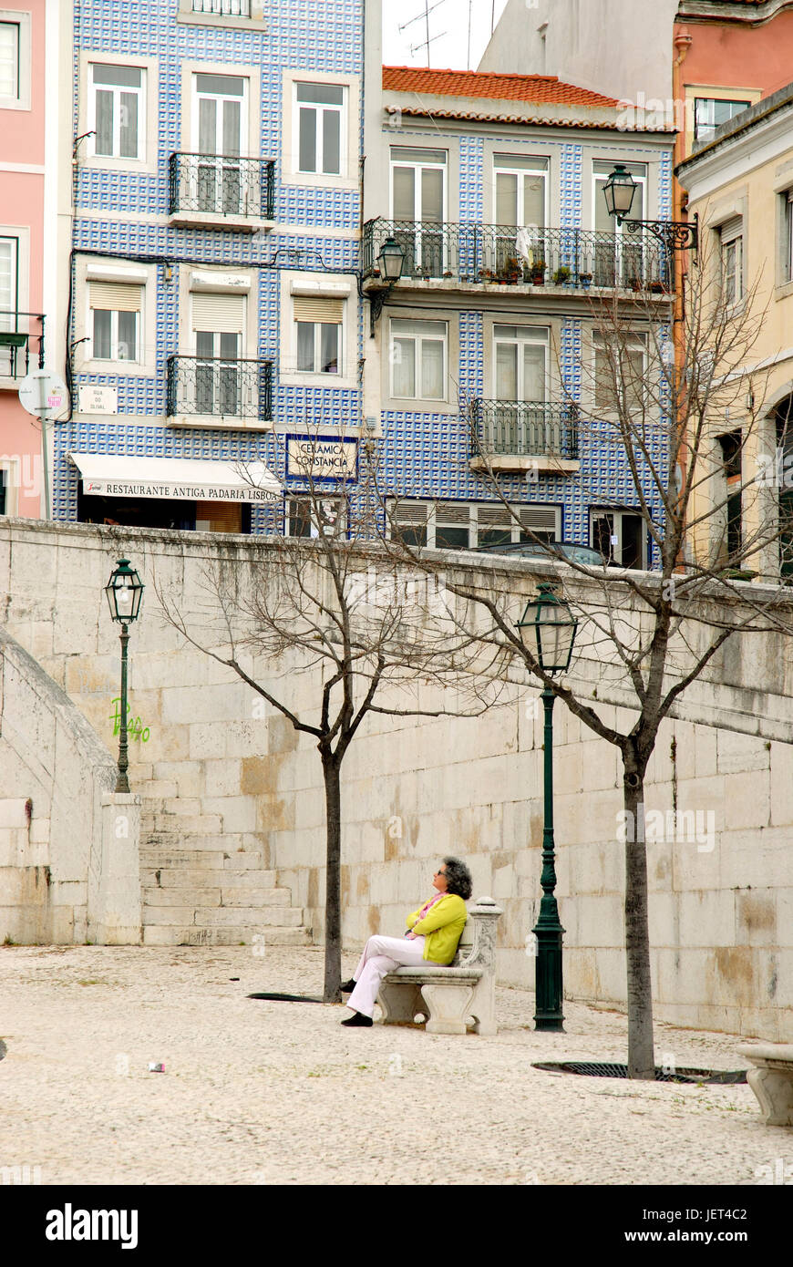 Quartier de Madragoa. Lisbonne, Portugal Banque D'Images