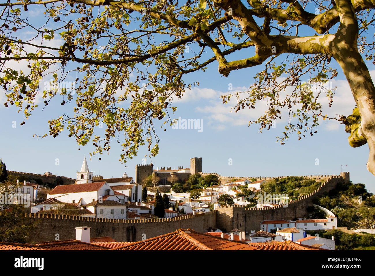 Óbidos, un village médiéval au Portugal Banque D'Images