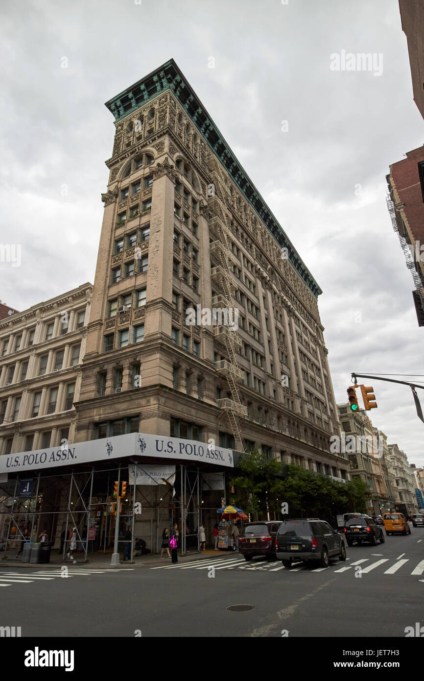 487 Broadway soie ancien bâtiment haggin maintenant New York USA Banque D'Images