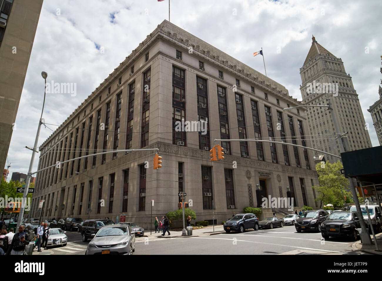 Louis J Lefkowitz building New York USA Banque D'Images