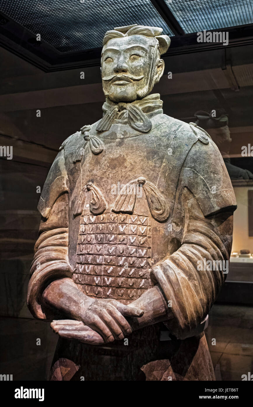 L'un des huit généraux déterrés de la célèbre Armée de terre cuite, une