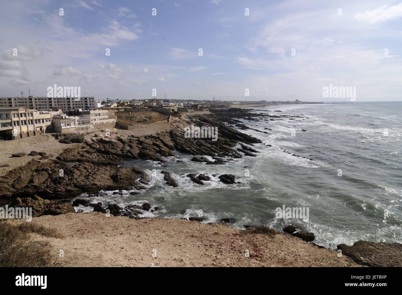 Côte, mer, Casablanca, Maroc, Afrique, Banque D'Images