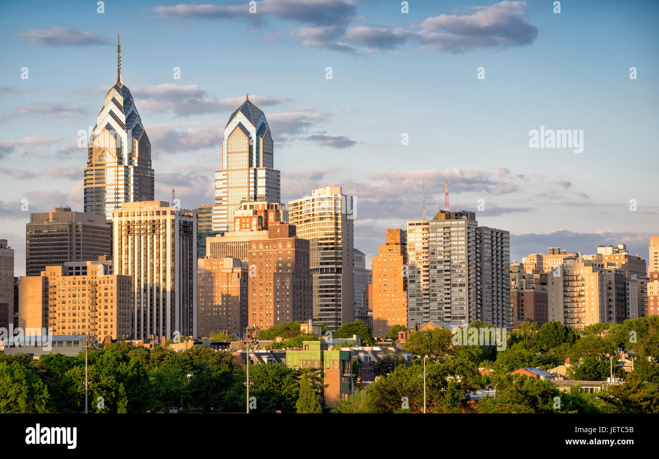 Philadelphia skyline Banque D'Images