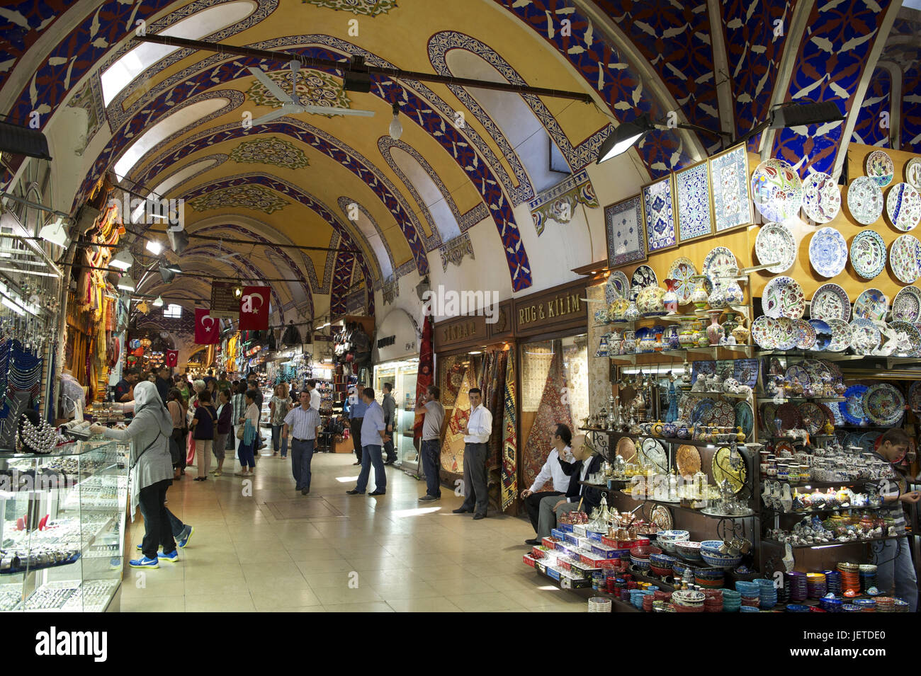 La Turquie, Istanbul, partie de la ville de Sultanahmet, le grand bazar, Kapali Carsi, Banque D'Images