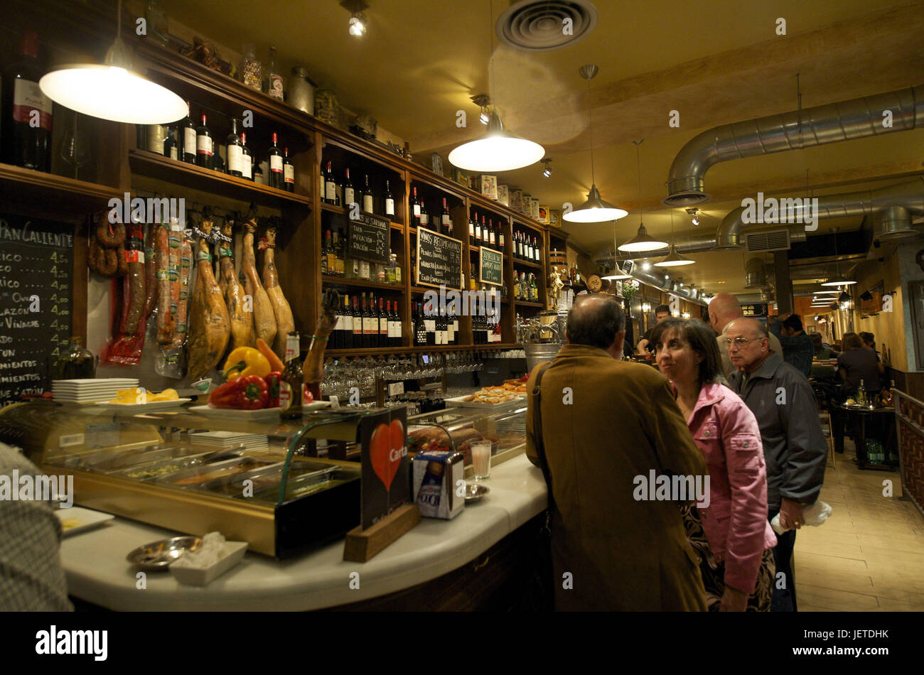 Espagne, Madrid, restaurant, Todo Corazon, Banque D'Images