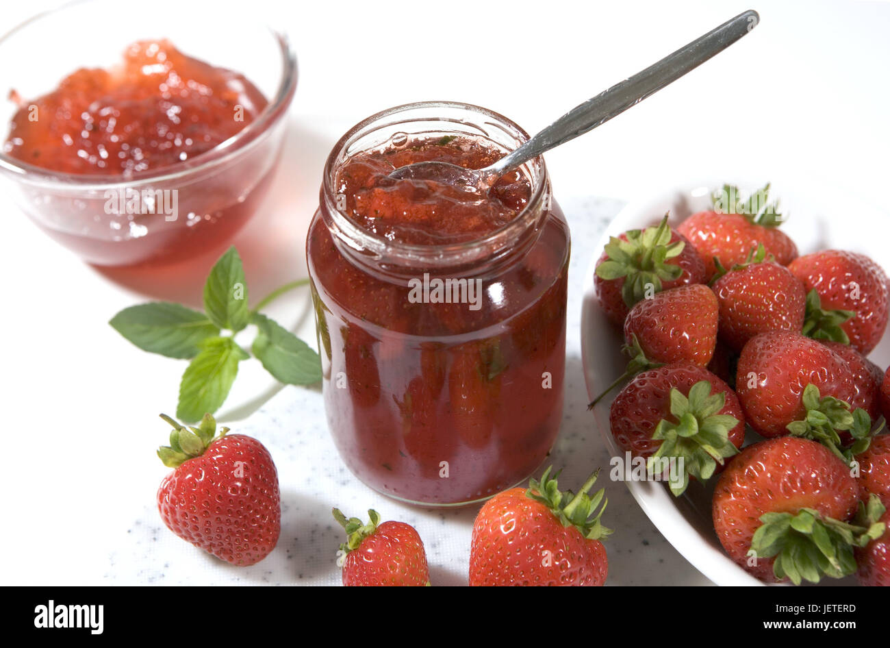 Confiture de fraises, fraises, confiture, fruits, confiture, confiture