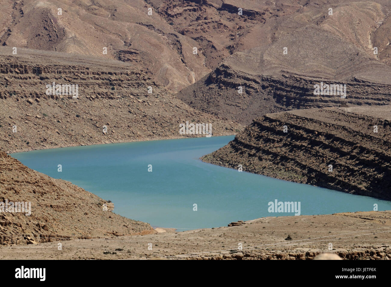 Hassan Adakhil 'Réservoir', avec Er-Rachidia, Haut Atlas, Maroc, Afrique, Banque D'Images