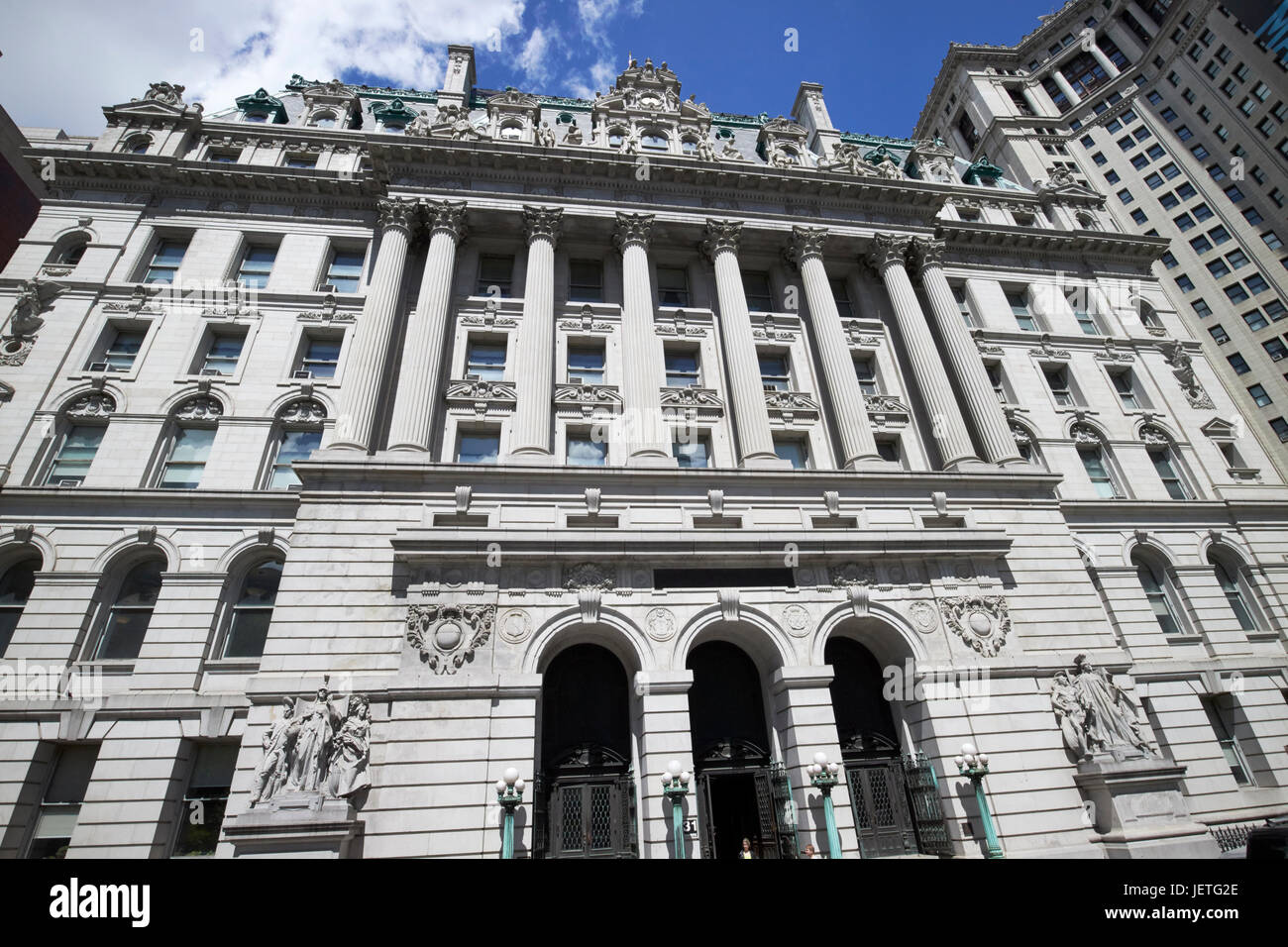 Le palais de substituts, New York City USA Banque D'Images