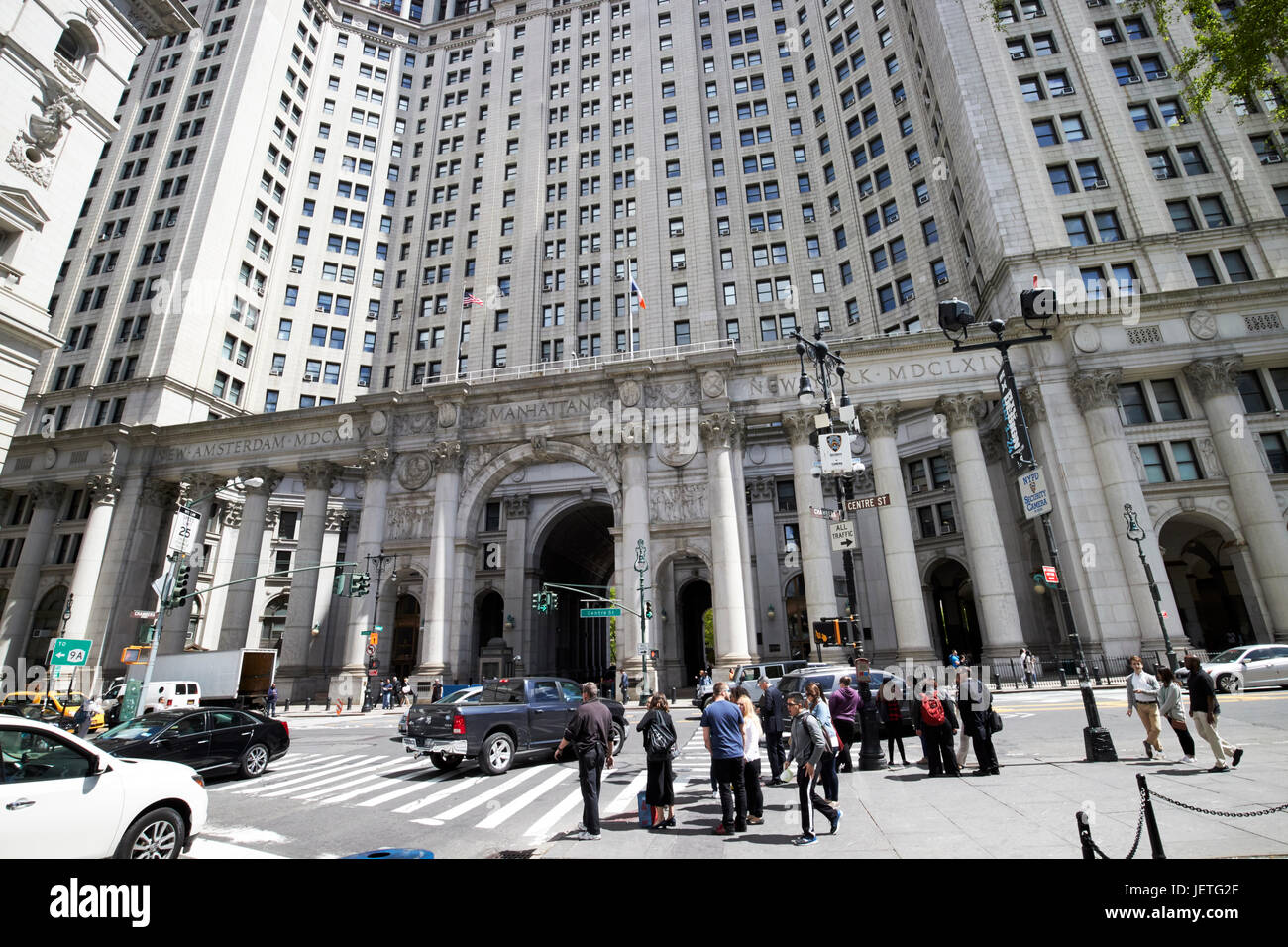 Manhattan municipal building New York USA Banque D'Images