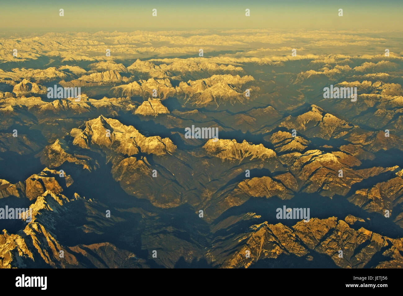 Les dolomites de la vue, Dolomiten aus der Vogelperspektive Banque D'Images