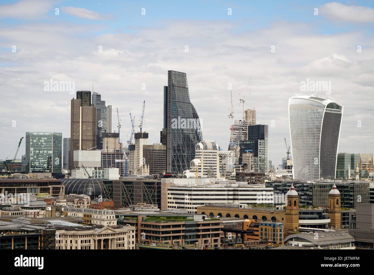 Angleterre : vue sur l'horizon de la ville de Londres - comme vu à partir de la Tate Modern. Photo de 05. Mai 2017. Dans le monde d'utilisation | Banque D'Images