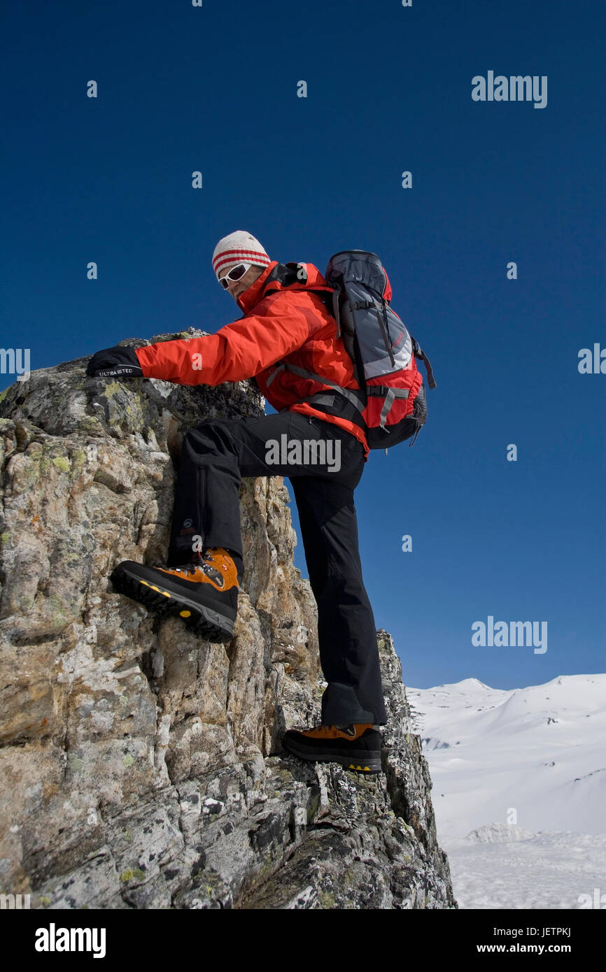 Escalade dans les montagnes, Grossglocknergebiet Alpinklettern, Autriche, im Gebirge, Österreich Banque D'Images