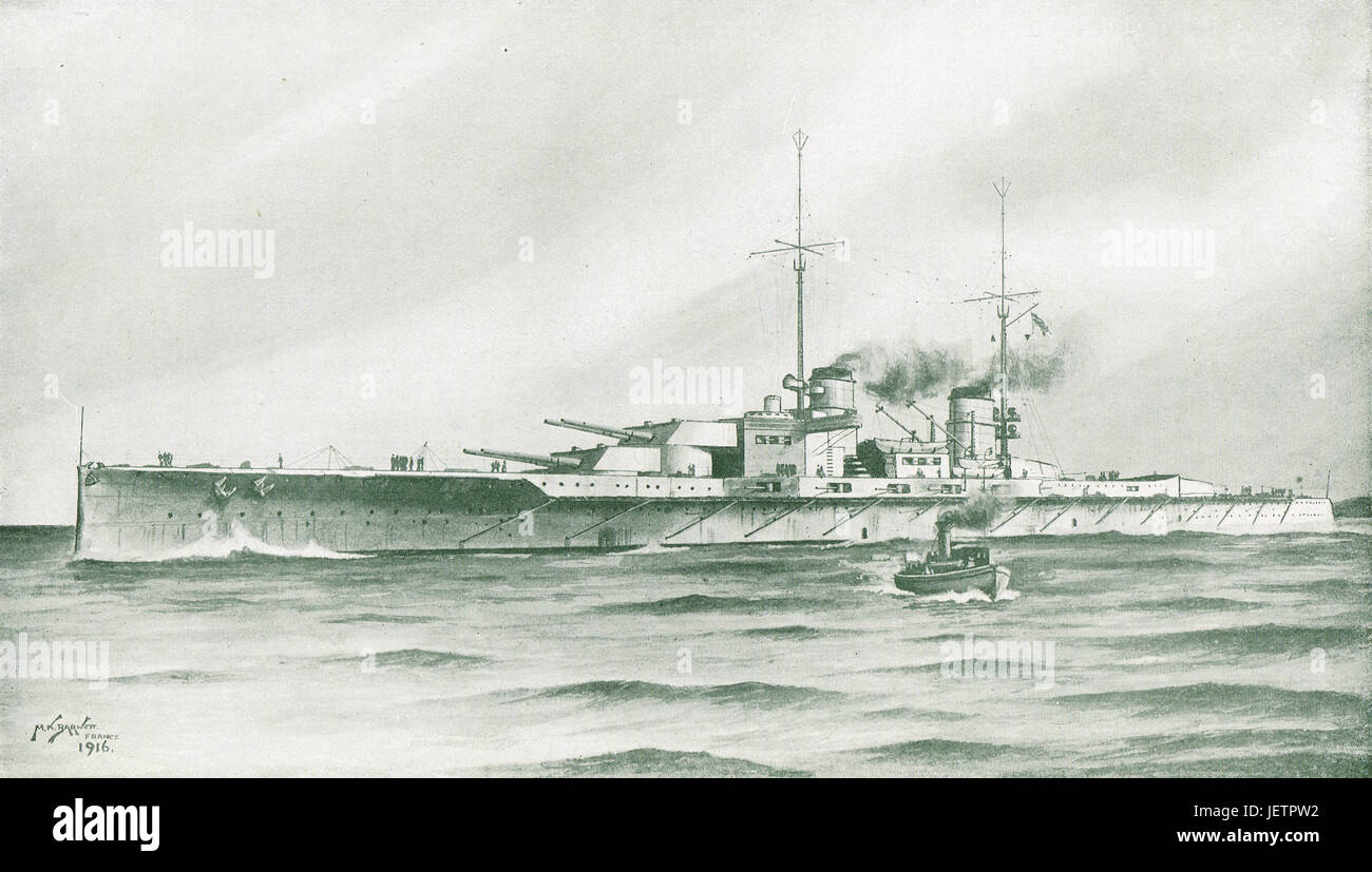 SMS Lutzow boiter bataille du Jutland Banque D'Images