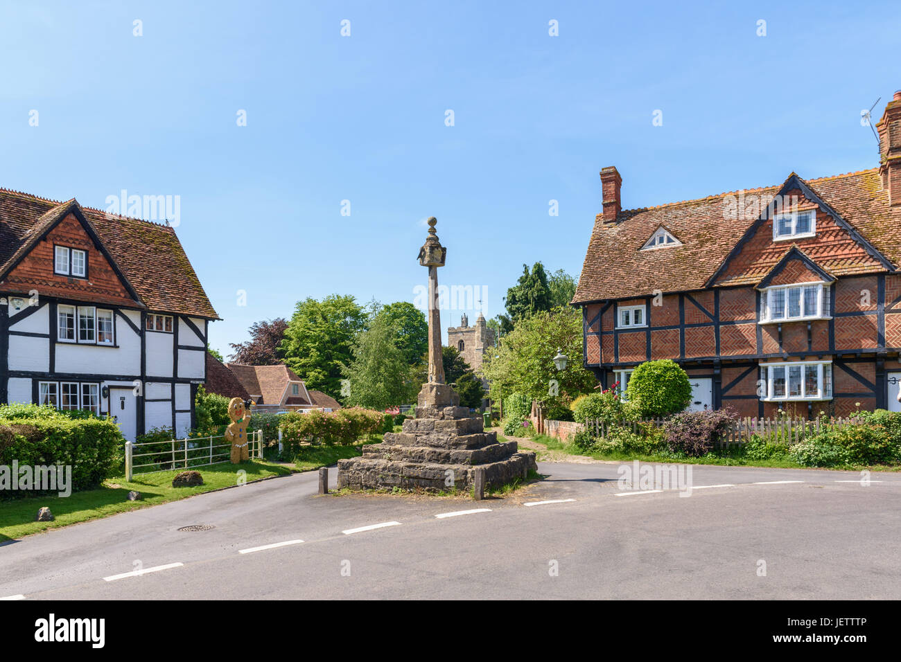 Croix de Village, East East Hagbourne, Oxfordshire, UK Banque D'Images