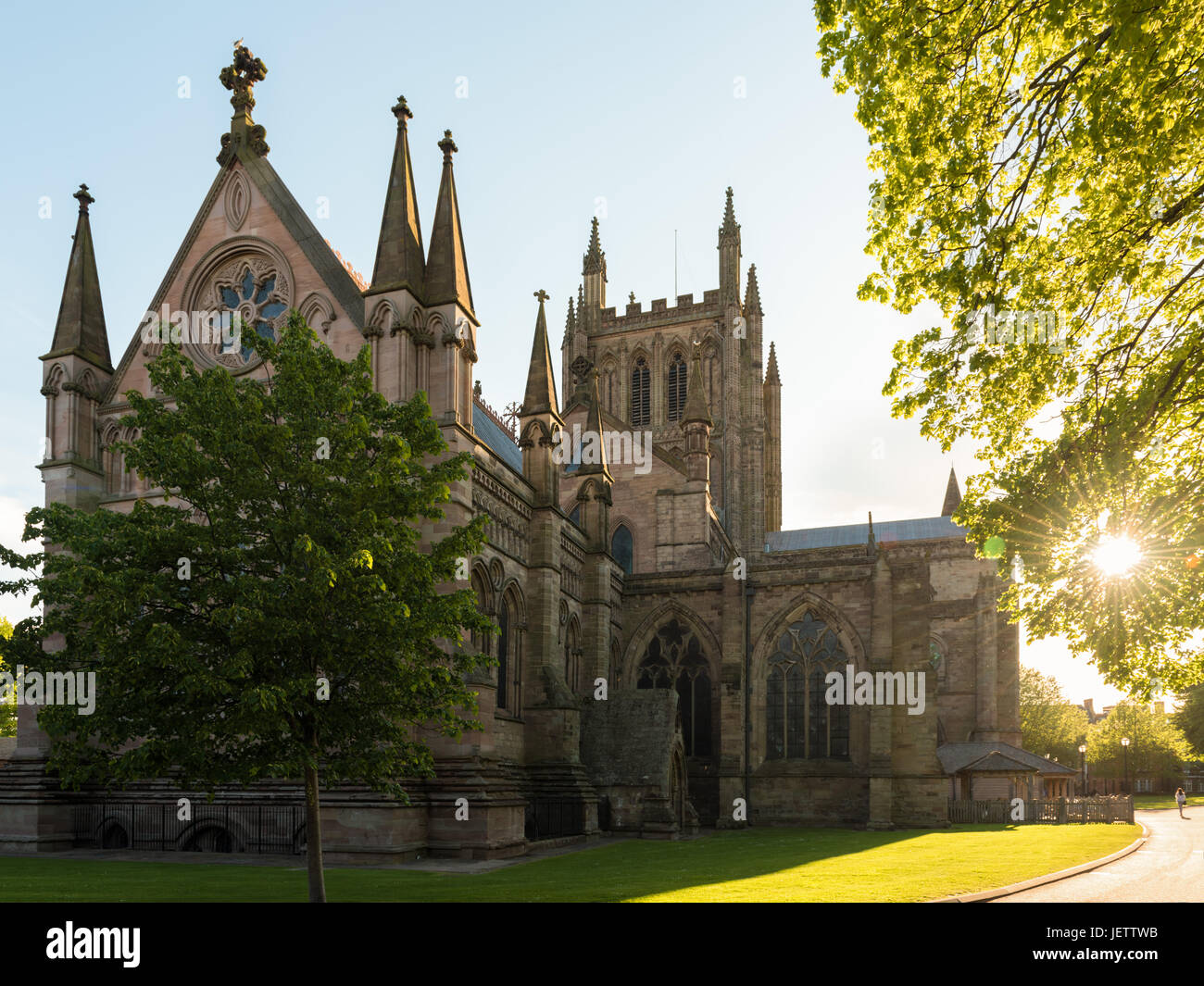 Cathédrale de Hereford, Royaume-Uni Banque D'Images