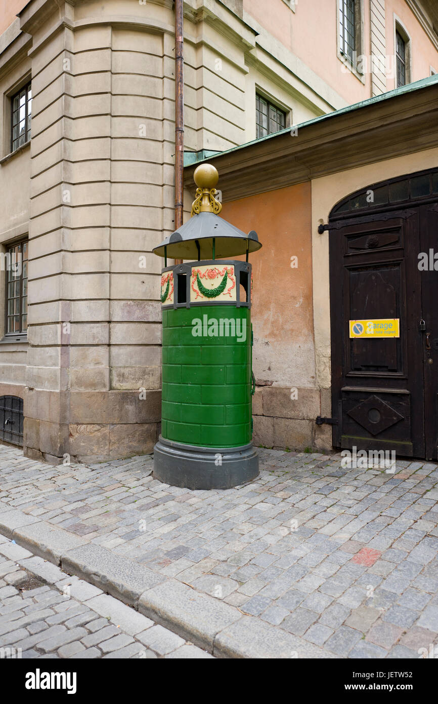 Toilettes publiques, Gamla Stan, Stockholm Banque D'Images