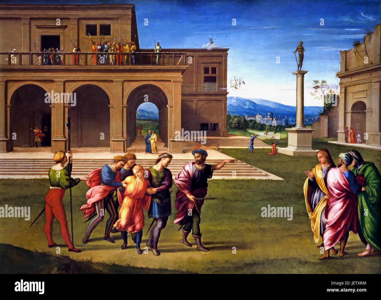 Joseph prises à la prison 1515 Francesco Granacci 1469 -1543 peintre italien de la Renaissance. Villamagna di Volterra ( il a été formé à Florence dans l'atelier de Domenico Ghirlandaio ) Banque D'Images Joseph prises à la prison 1515 Francesco Granacci 1469 -1543 peintre italien de la Renaissance. Villamagna di Volterra ( il a été formé à Florence dans l'atelier de Domenico Ghirlandaio ) Banque D'Images
