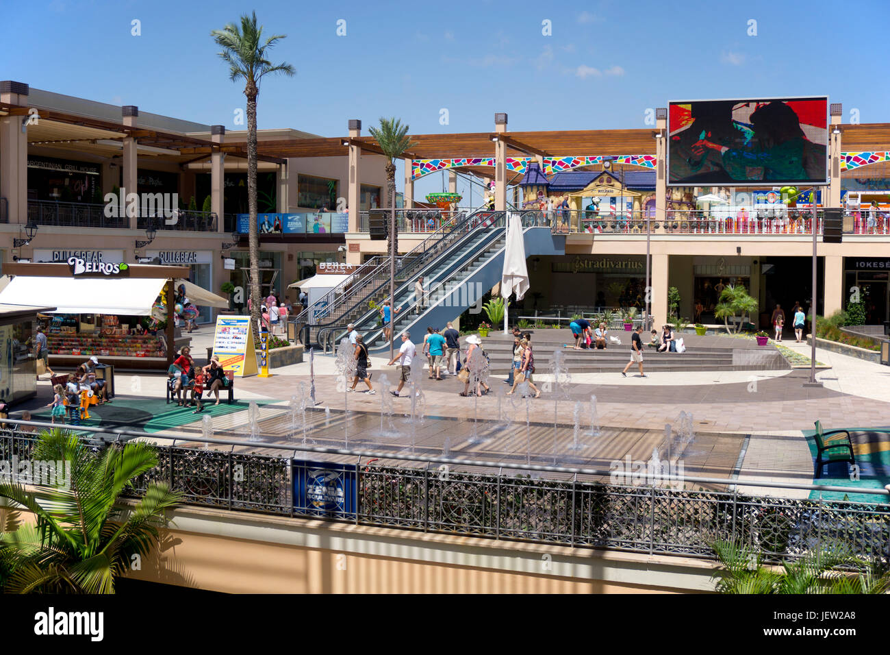 La Zenia Boulevard shopping et centre commercial, centro commercial Banque D'Images