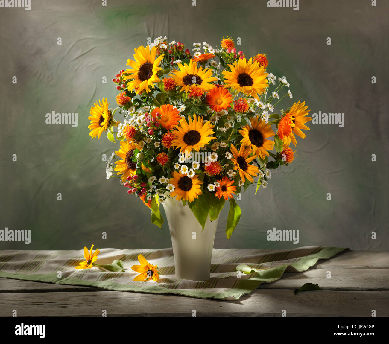 Bouquet de fleurs de tournesol. Banque D'Images