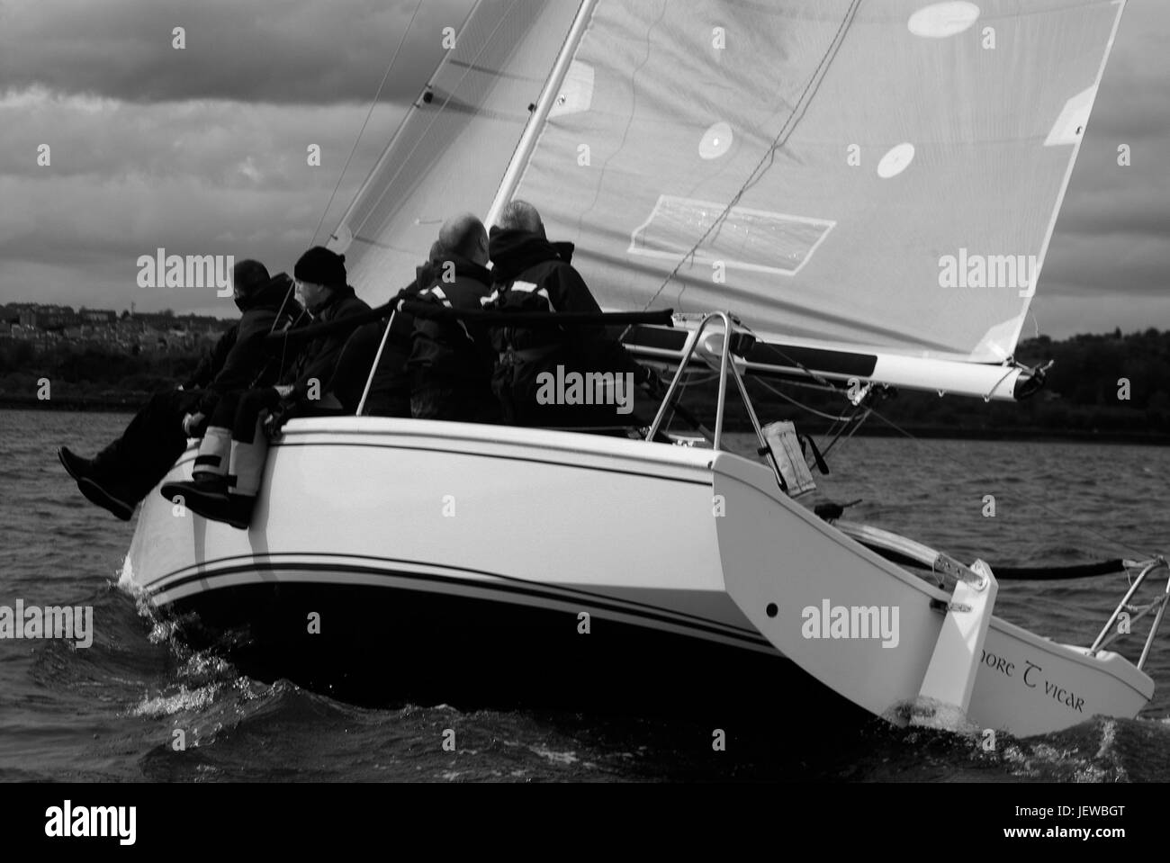 Course de voile, Firth of Forth, Ecosse Banque D'Images