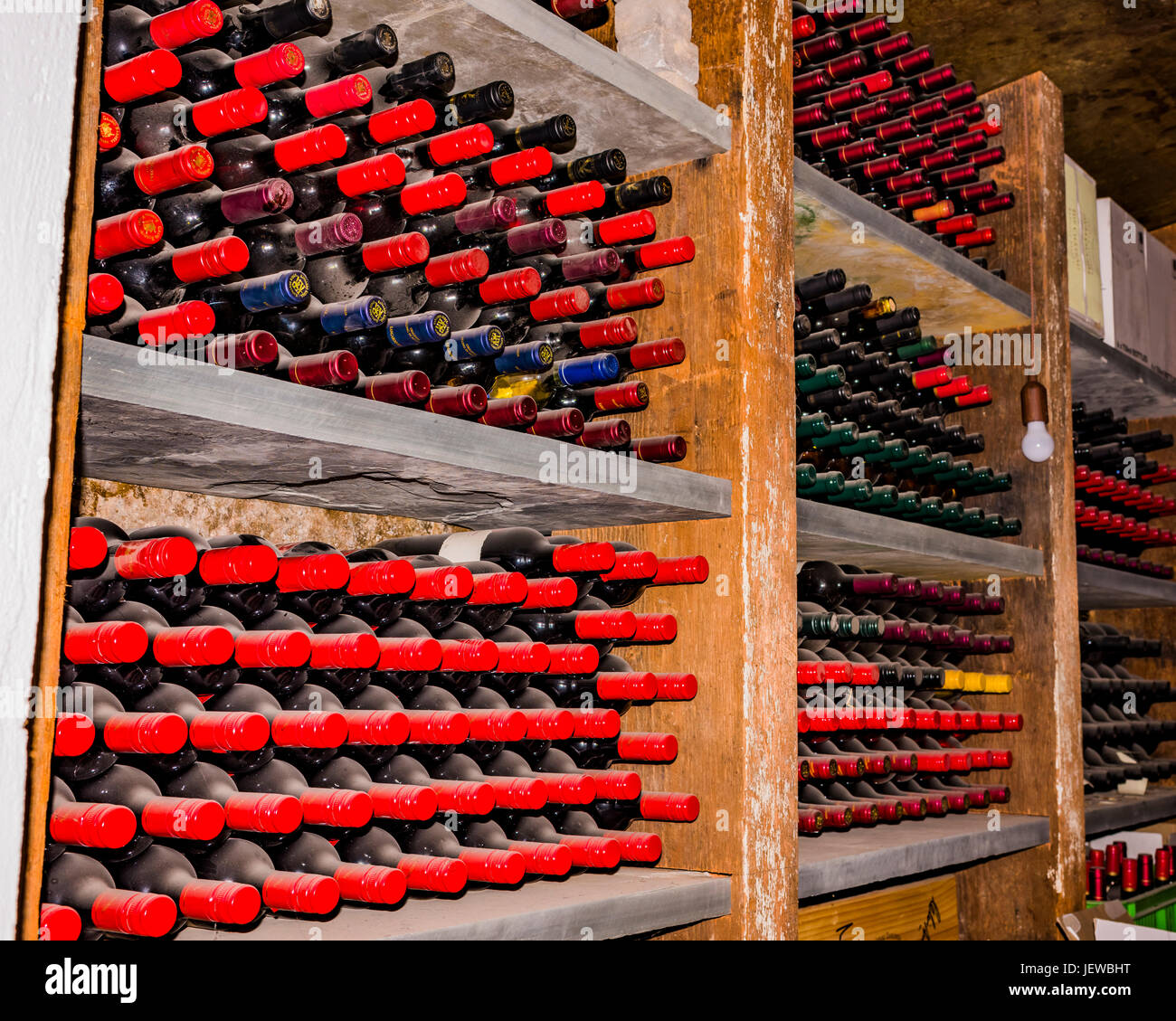 Des tonneaux de vin au Château Tanunda dans l'Australie du Sud Banque D'Images