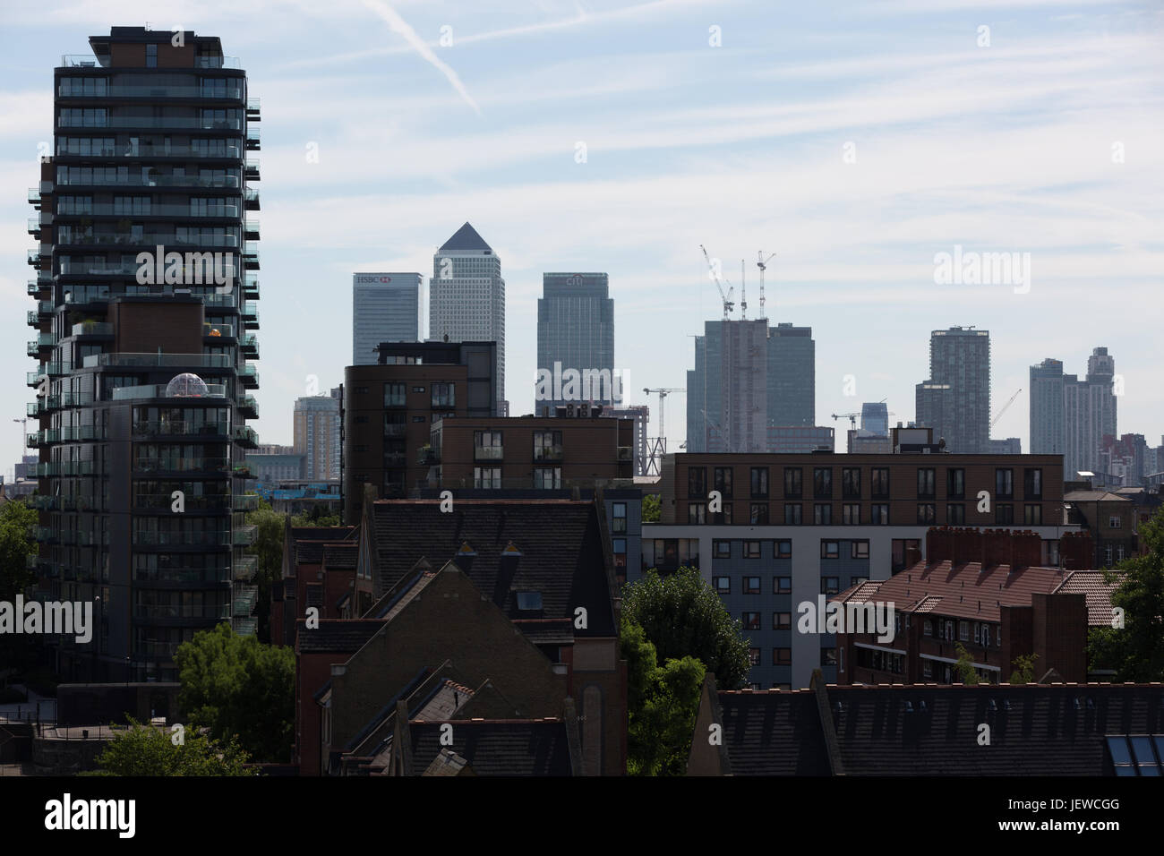 Canary Wharf Estate Banque D'Images