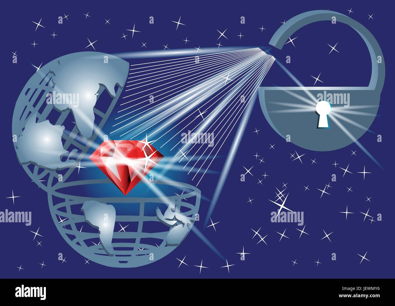 Bleu, pierre, l'industrie, de la science, sol, sol, terre, humus, Dome, l'énergie, Illustration de Vecteur