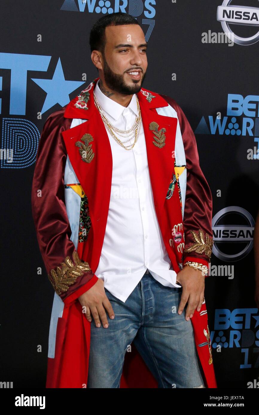 Pour des arrivées à Montana français BET Awards 2017, Microsoft Theatre L.A. Vivre, Los Angeles, CA, 25 juin 2017. Photo par : Priscilla Grant/Everett Collection Banque D'Images