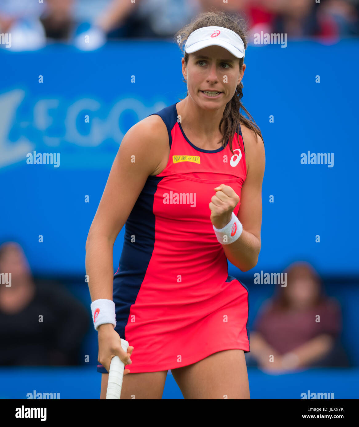 Eastbourne, Royaume-Uni. 28 Juin, 2017. Johanna Konta au 2017 Aegon International WTA Premier tournoi de tennis © Jimmie48 Photographie/Alamy Live News Banque D'Images