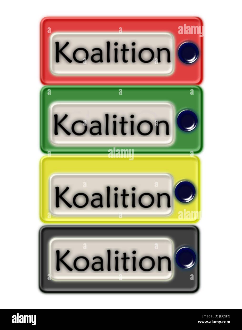 pourparlers de coalition Illustration de Vecteur