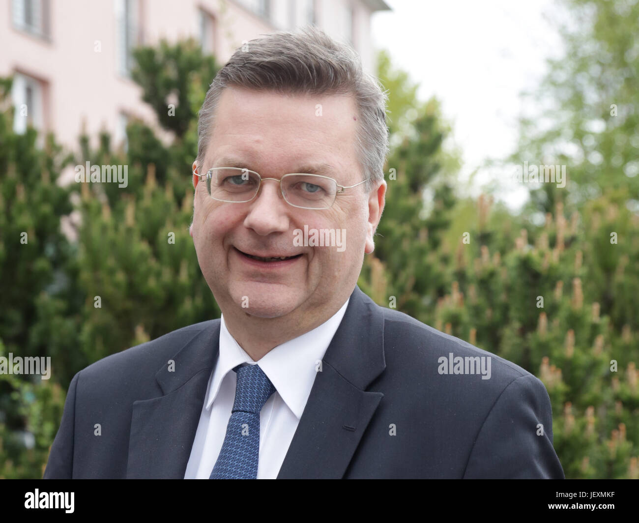 Le Président Reinhard Grindel DFB Banque D'Images