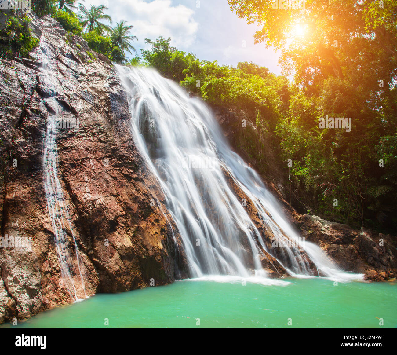 Na Muang 1 cascade, Koh Samui, Thaïlande Banque D'Images