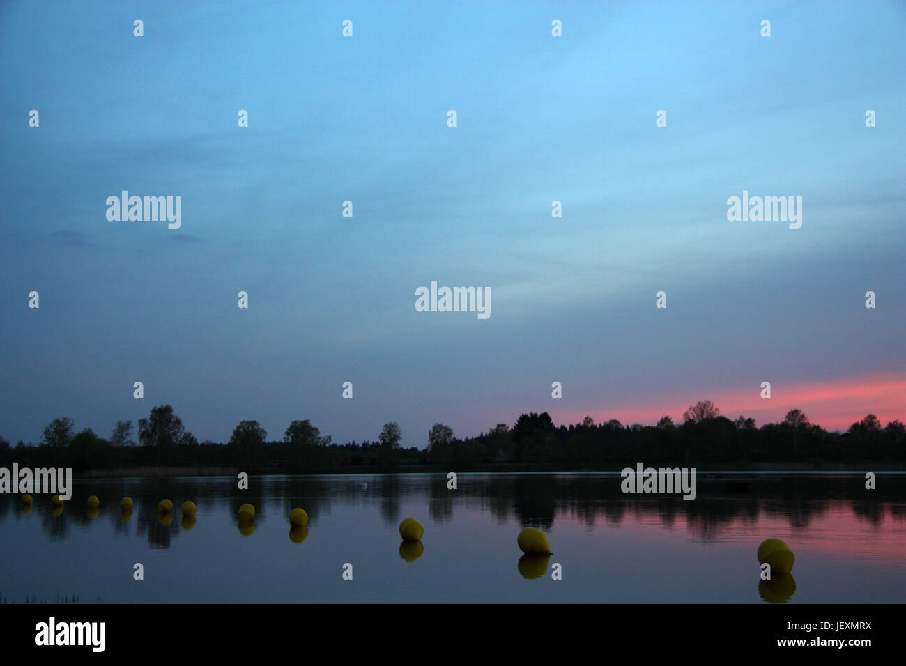 Le lac de Losheim Banque D'Images