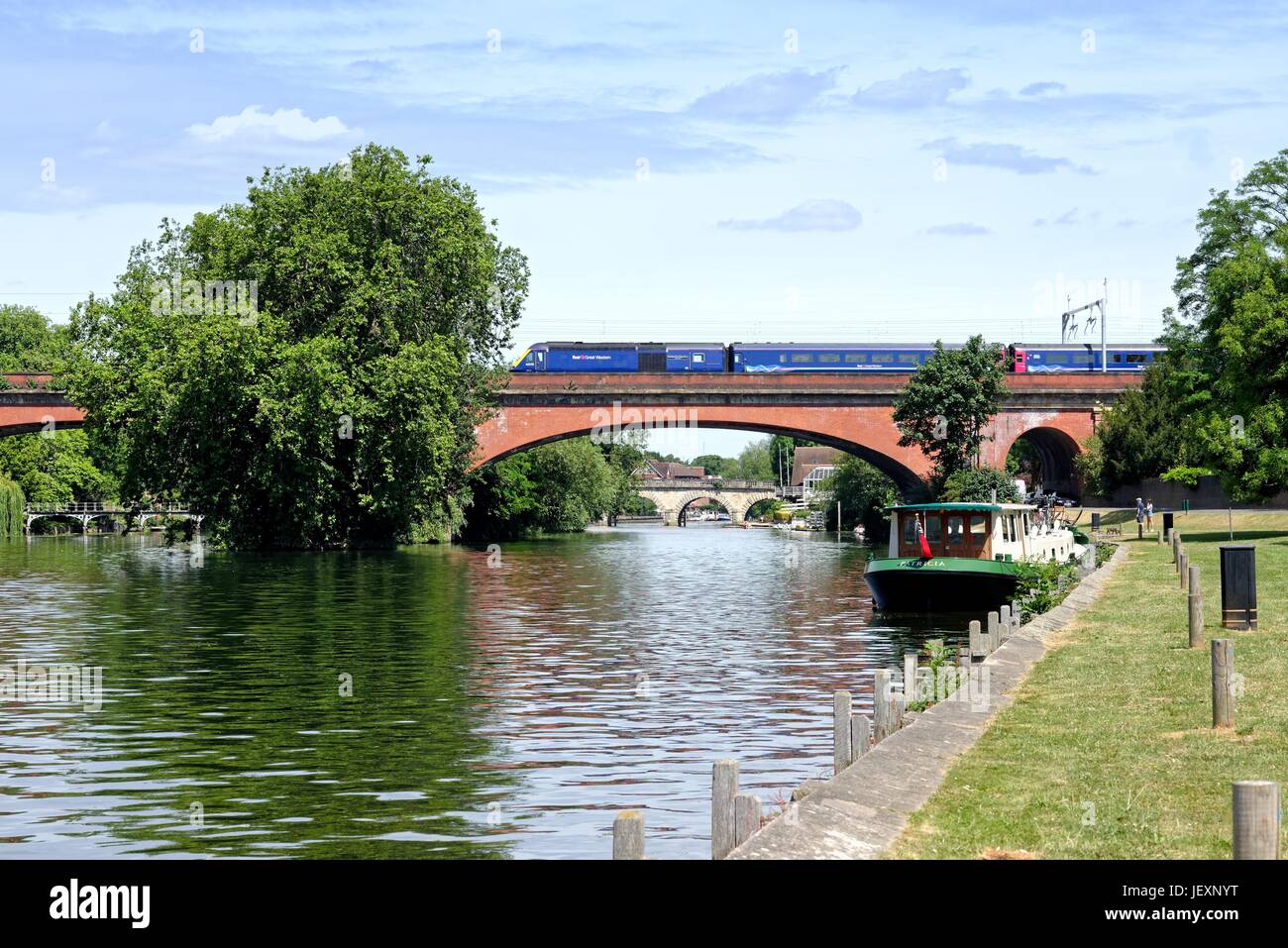 Tamise et pont ferroviaire de Brunel à Maidenhead Berkshire UK Banque D'Images