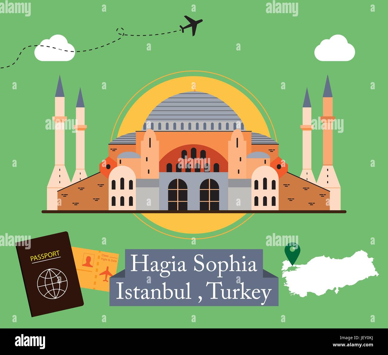 Saintesophie est l'un des plus grands exemples de l'architecture