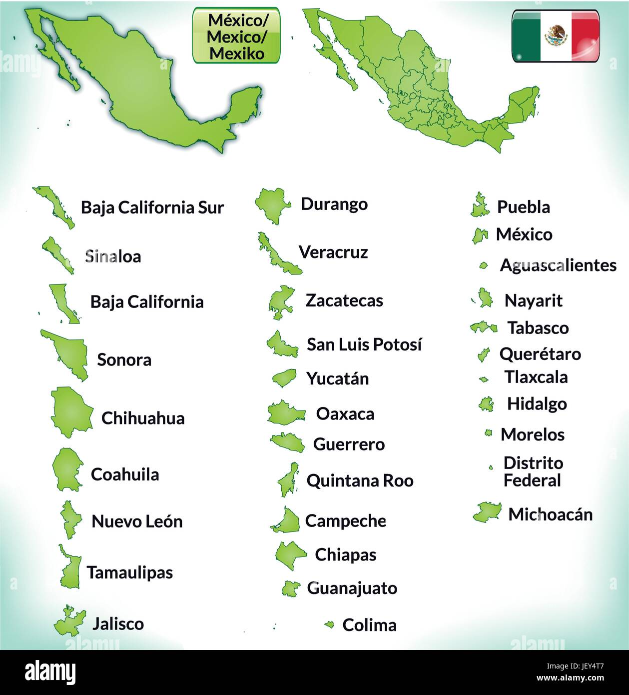 Carte, plan général, l'administration, des frontières, de l'état, atlas