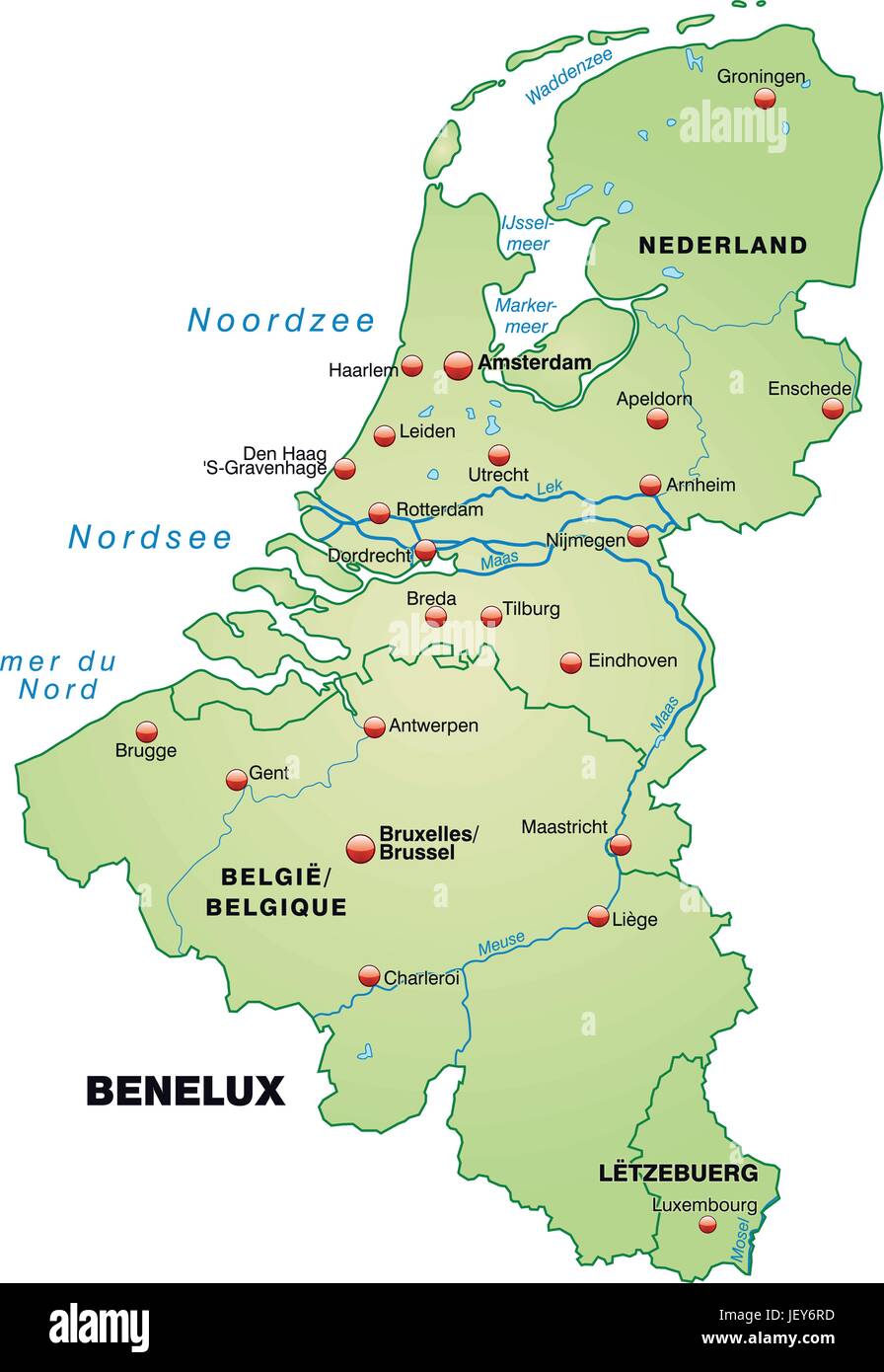 Carte belgique pays bas Banque de photographies et d'images à haute  résolution - Alamy