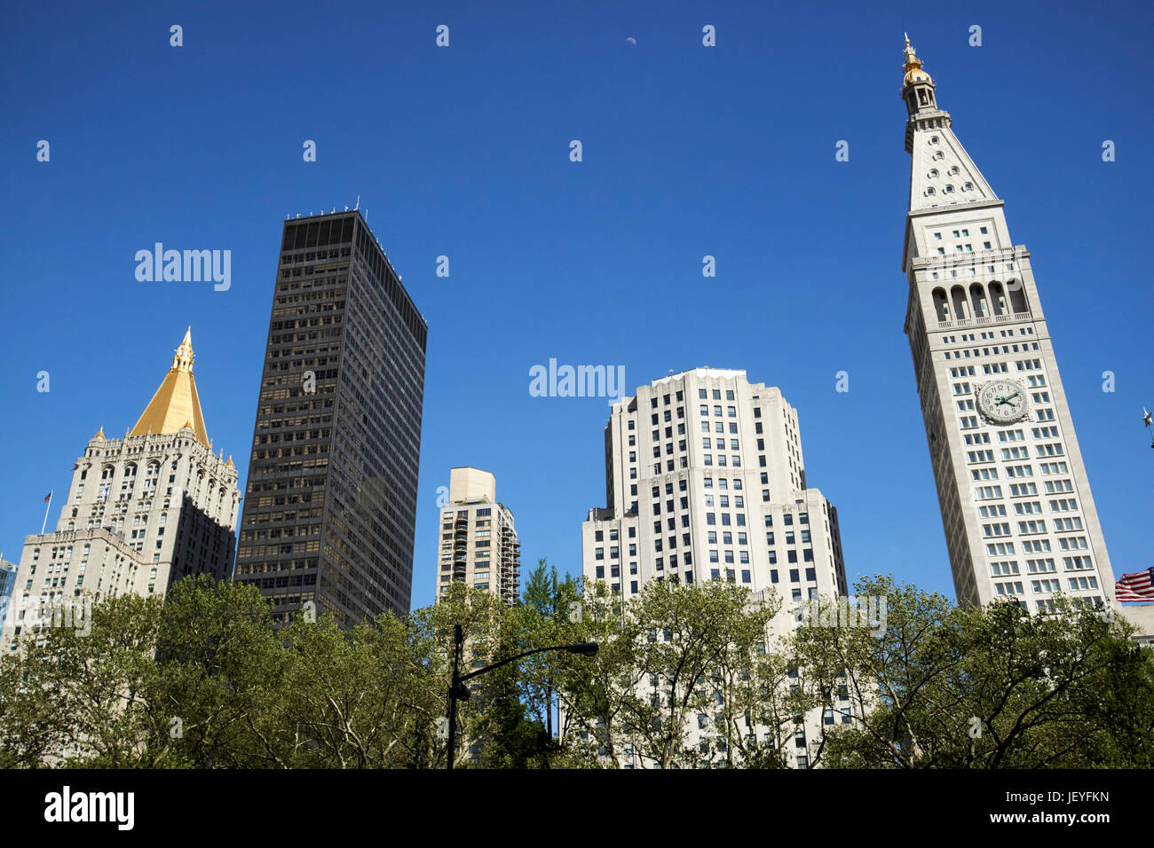 Des gratte-ciel autour de Madison Square Park, New York City USA new york life building, Merchandise Mart, immeuble en copropriété de Stanford, metropolitan li Banque D'Images