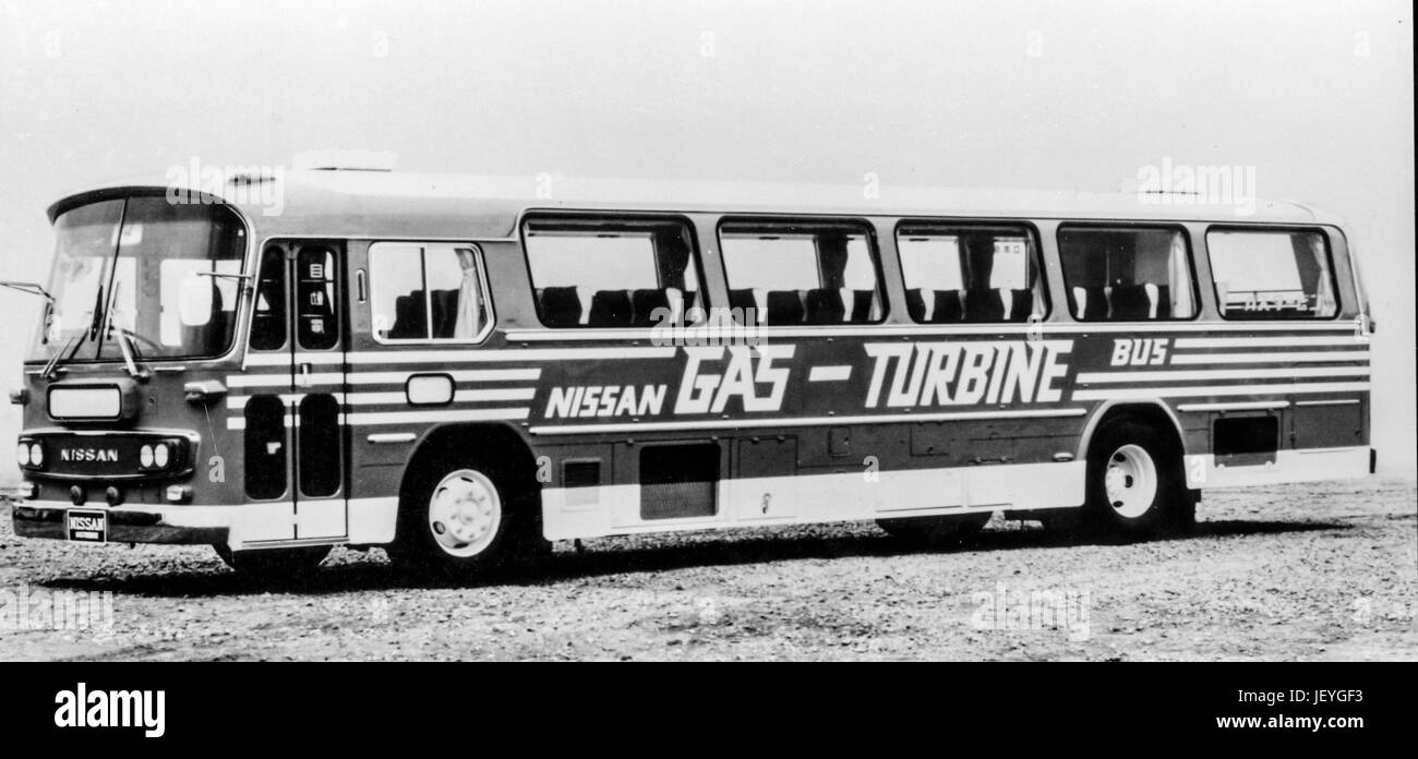 Bus de la turbine à gaz NISSAN Banque D'Images