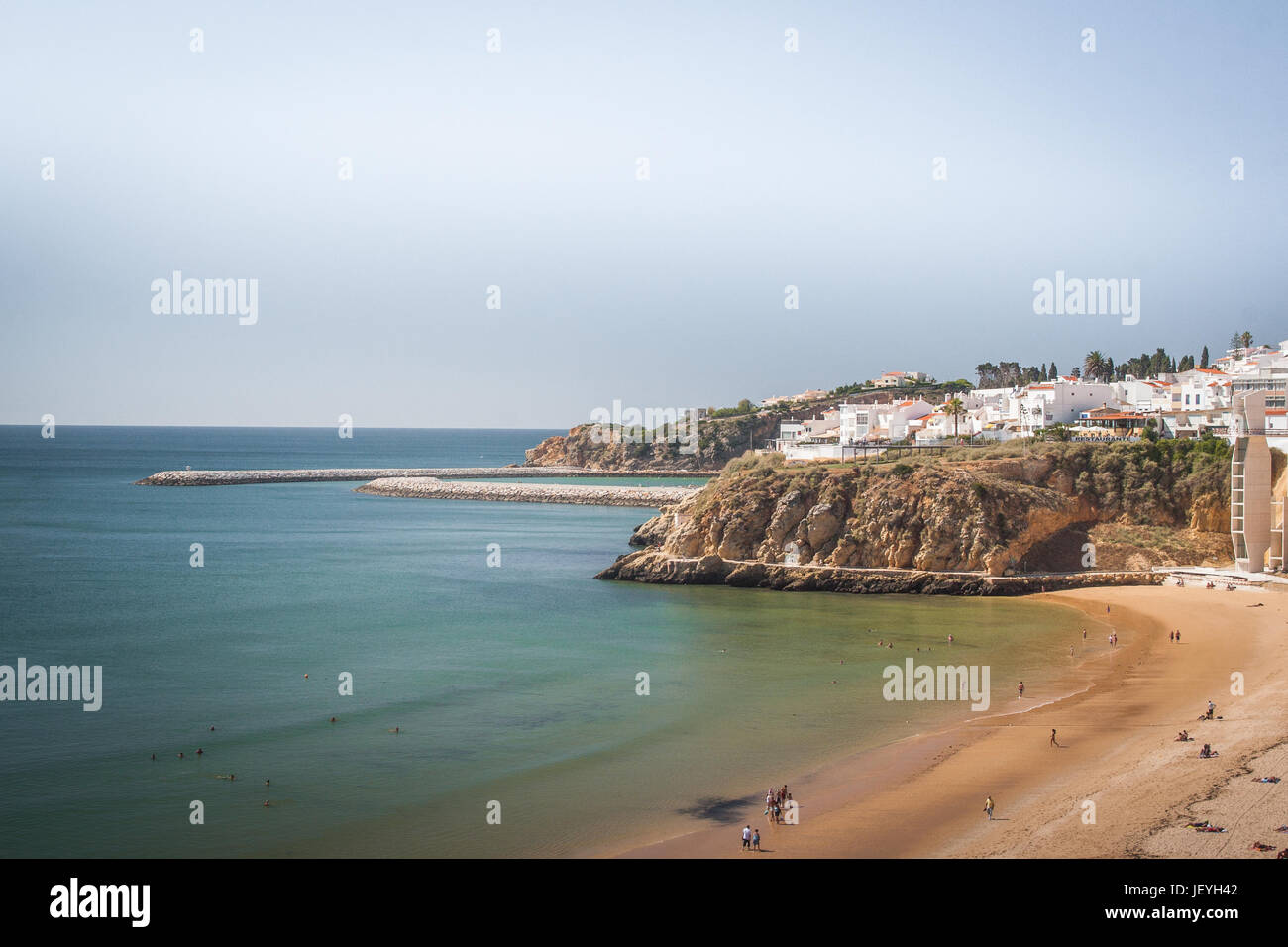 Belle plage de l'Atlantique au Portugal Banque D'Images