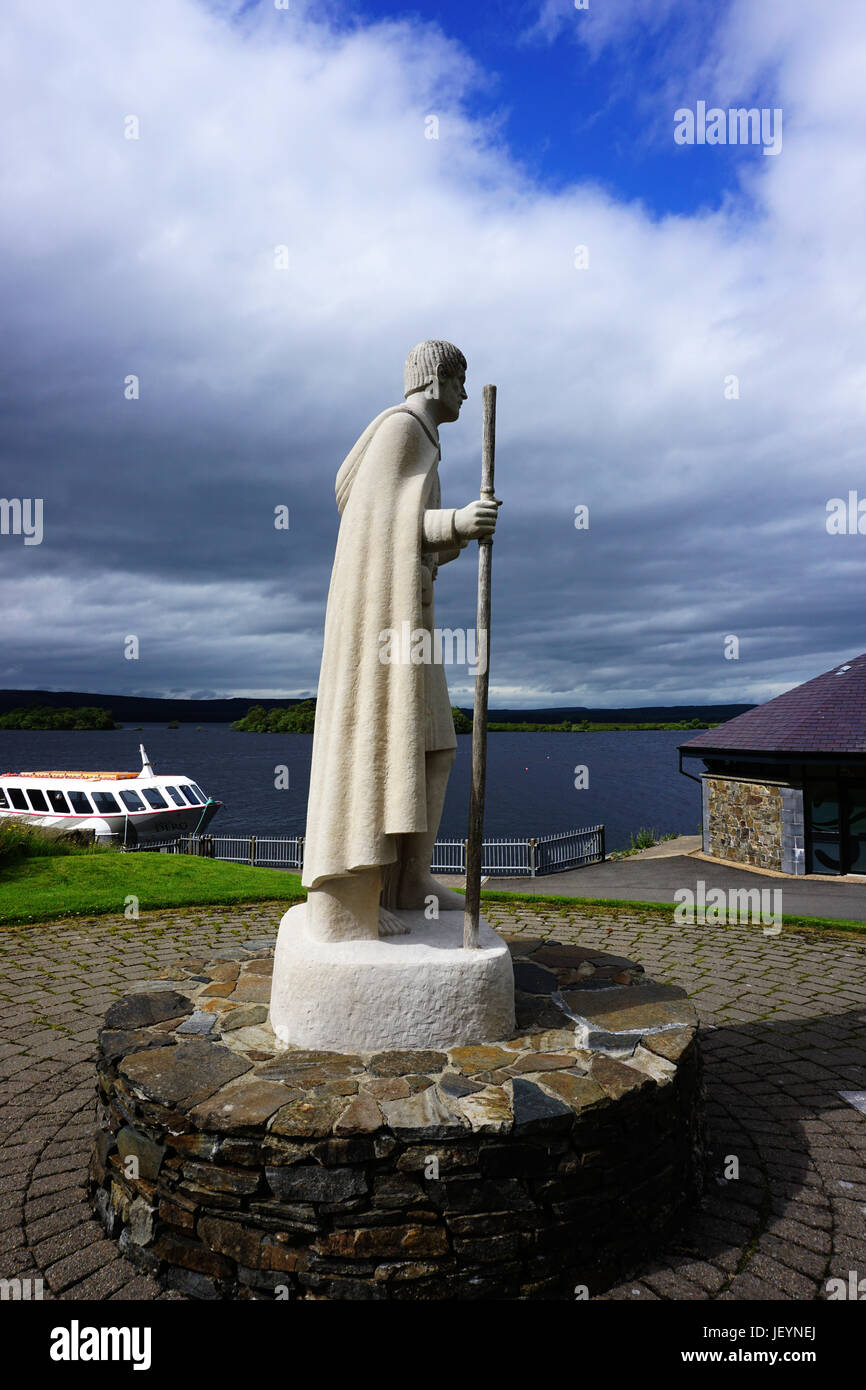 Site religieux de l'Île saint Station St Patrick Irlande Lough Derg Pèlerinage Purgatoire Banque D'Images