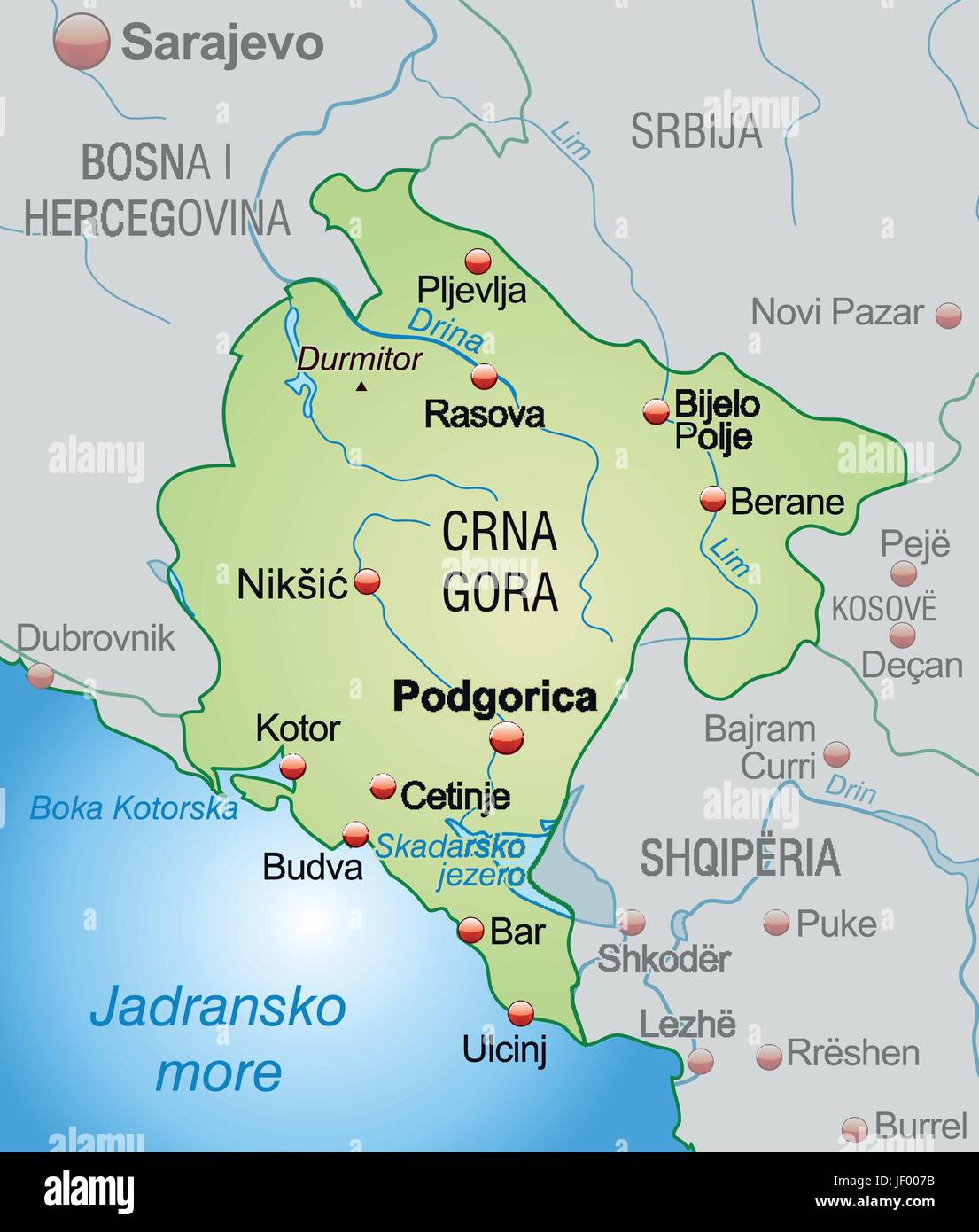 Haut 90+ imagen carte montenegró fr.thptnganamst.edu.vn