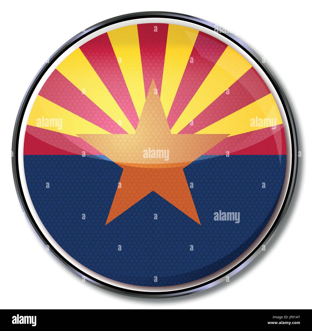 Cuisine américaine, l'Arizona, état fédéral, au sud-ouest, membres, américain, USA, chêne, Illustration de Vecteur