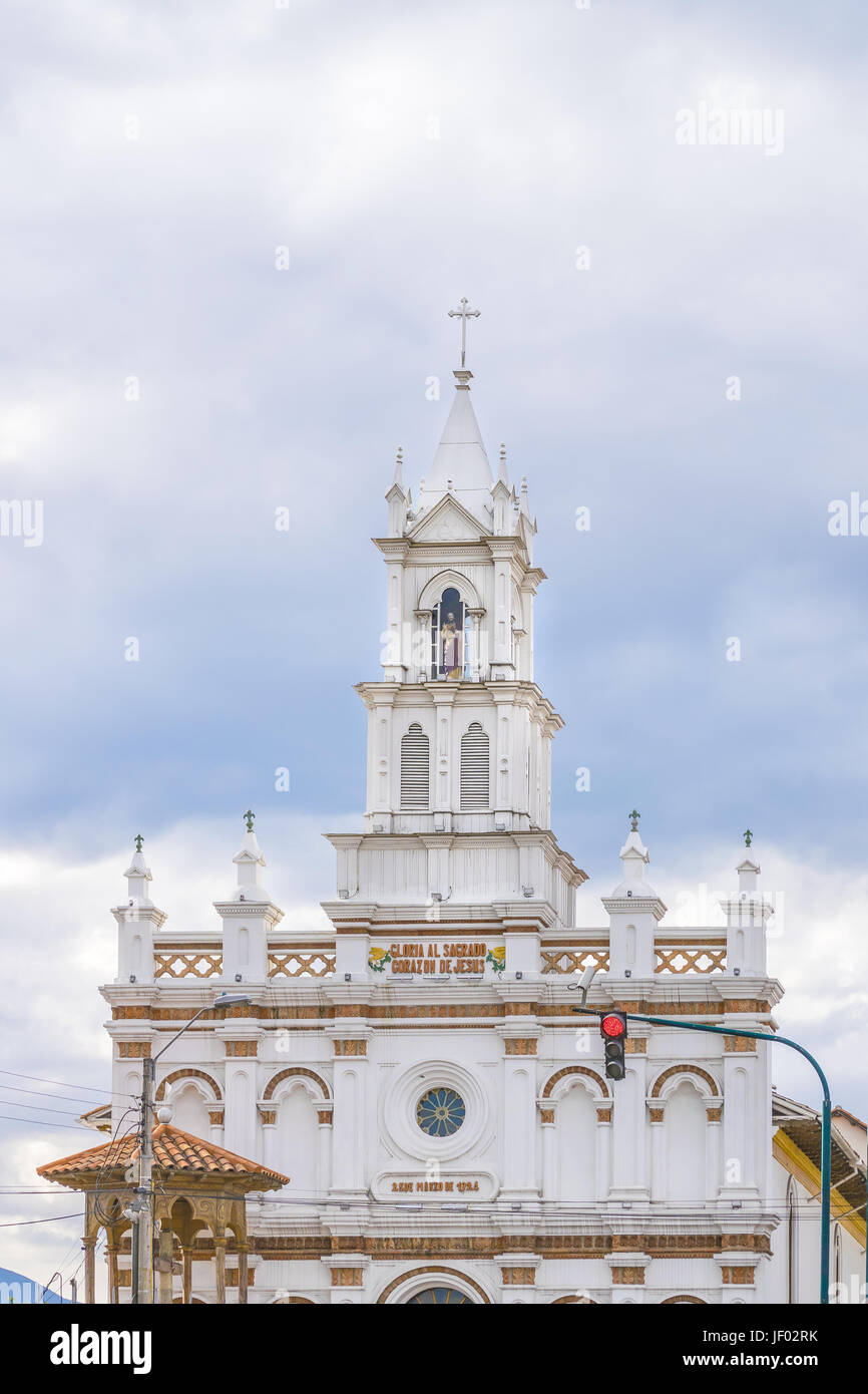 Ancienne Cathédrale à Cuenca, Équateur Banque D'Images